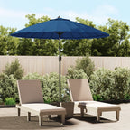 vidaXL Sonnenschirm mit Aluminium-Mast 270 cm Azurblau
