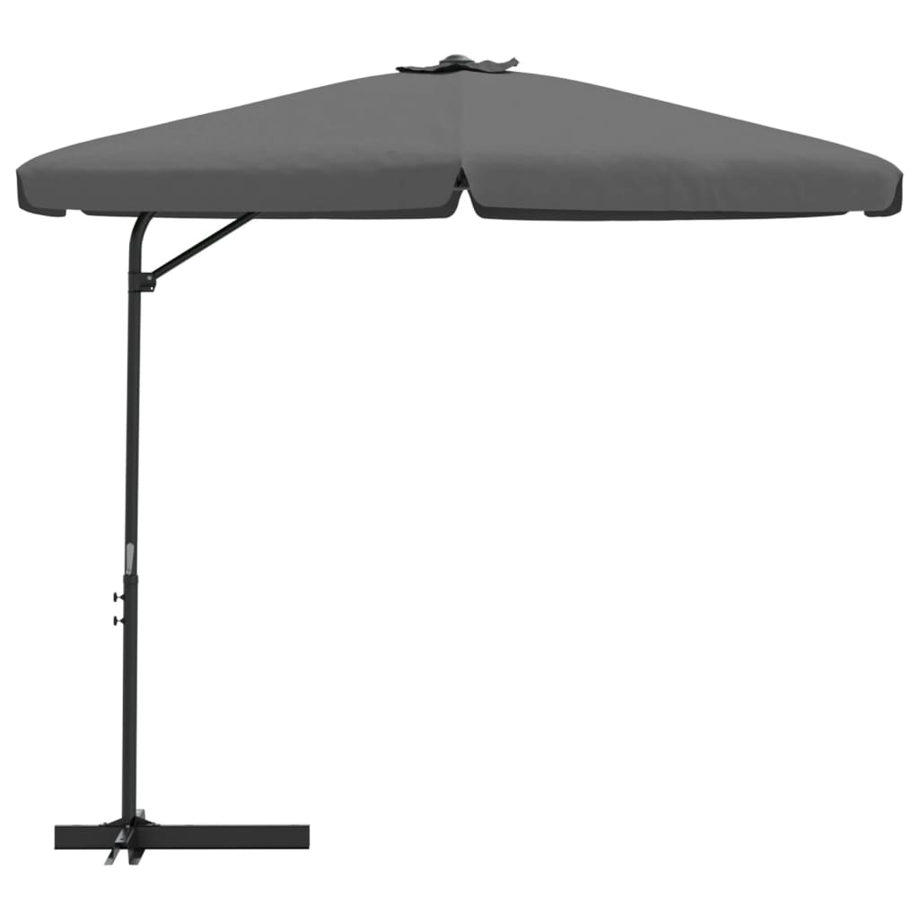 vidaXL Sonnenschirm mit Stahlmast 300 cm Anthrazit