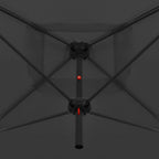 vidaXL Doppel-Sonnenschirm mit Stahl-Mast 250x250 cm Anthrazit