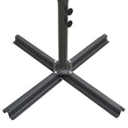 vidaXL Doppel-Sonnenschirm mit Stahl-Mast 250x250 cm Anthrazit