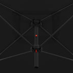 vidaXL Doppelsonnenschirm mit Stahlmast 250×250 cm Schwarz