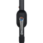 vidaXL Sonnenschirm mit LED-Beleuchtung und Alu-Mast 270 cm Azurblau