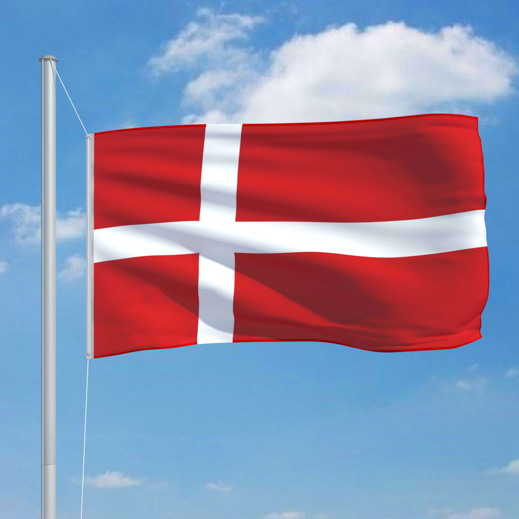 vidaXL Flagge Dänemarks 90 x 150 cm