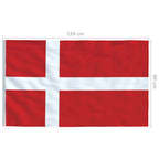 vidaXL Flagge Dänemarks 90 x 150 cm