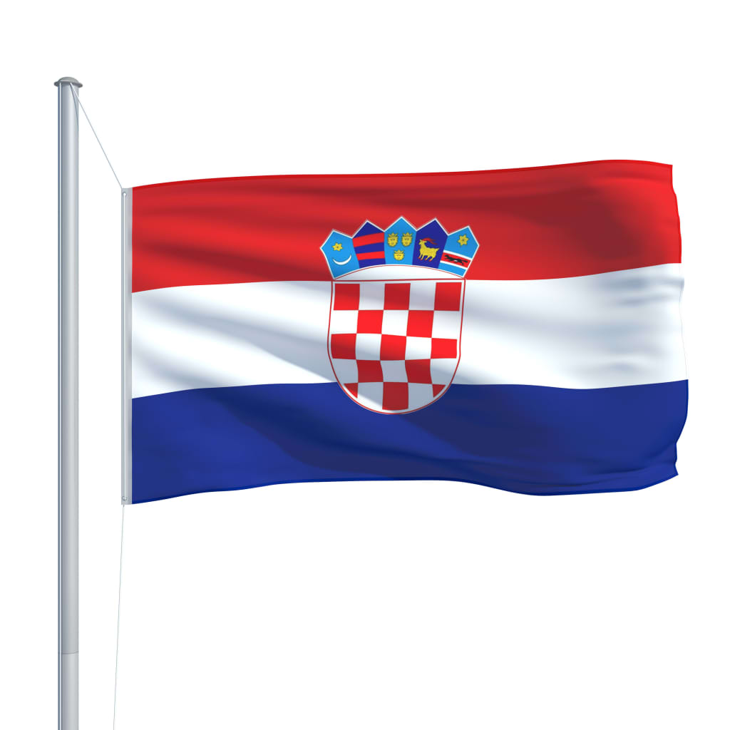 vidaXL Flagge Kroatiens 90×150 cm