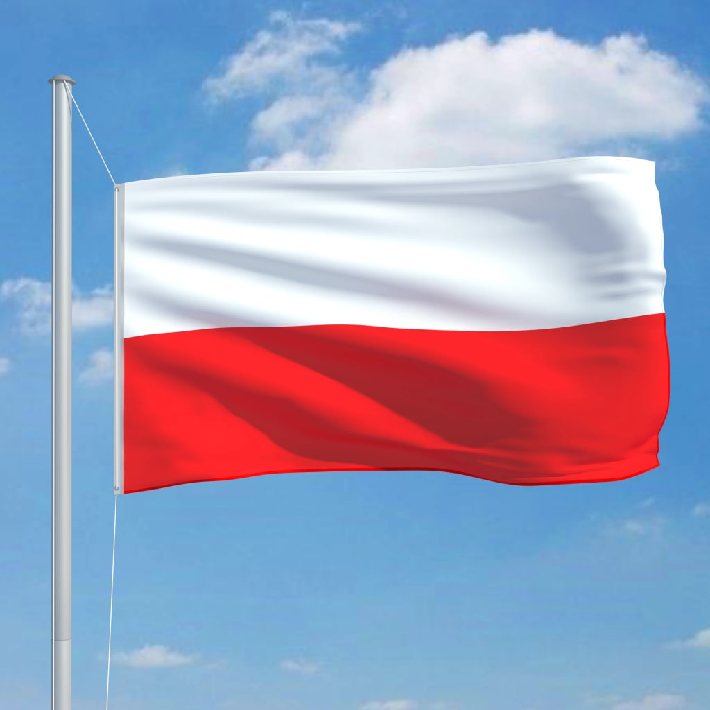 vidaXL Flagge Polens 90 x 150 cm