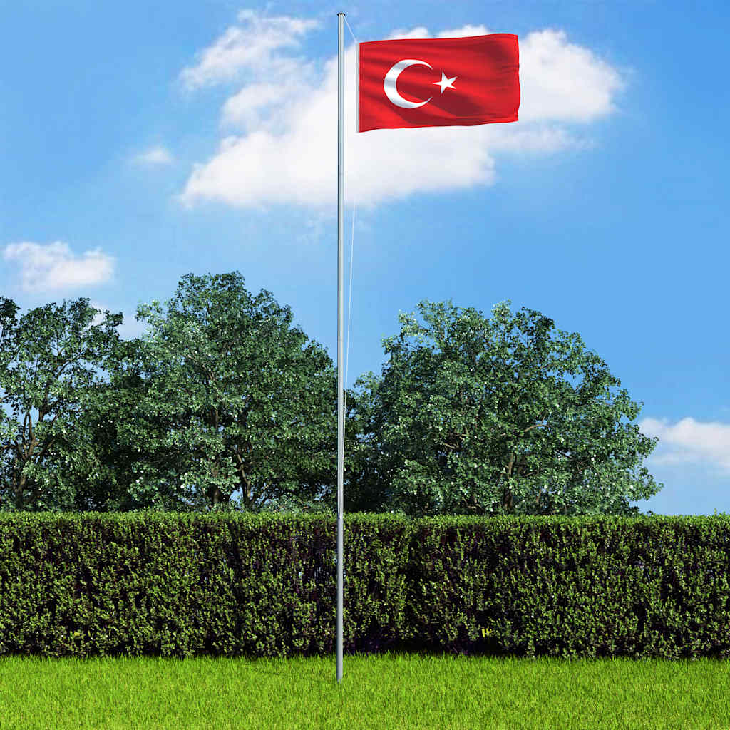 vidaXL Flagge der Türkei 90 x 150 cm