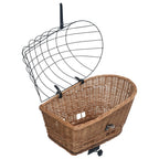 vidaXL Fahrrad-Gepäckträgerkorb mit Deckel 55×31×36 cm Natur Weide