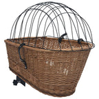 vidaXL Fahrrad-Gepäckträgerkorb mit Deckel 55×31×36 cm Natur Weide