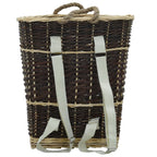 vidaXL Holzkorb mit Trageriemen 44,5×37×50 cm Natur Weide