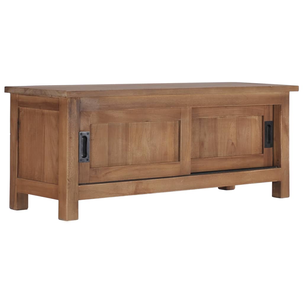 vidaXL TV-Schrank 90×30×35 cm Massivholz Teak