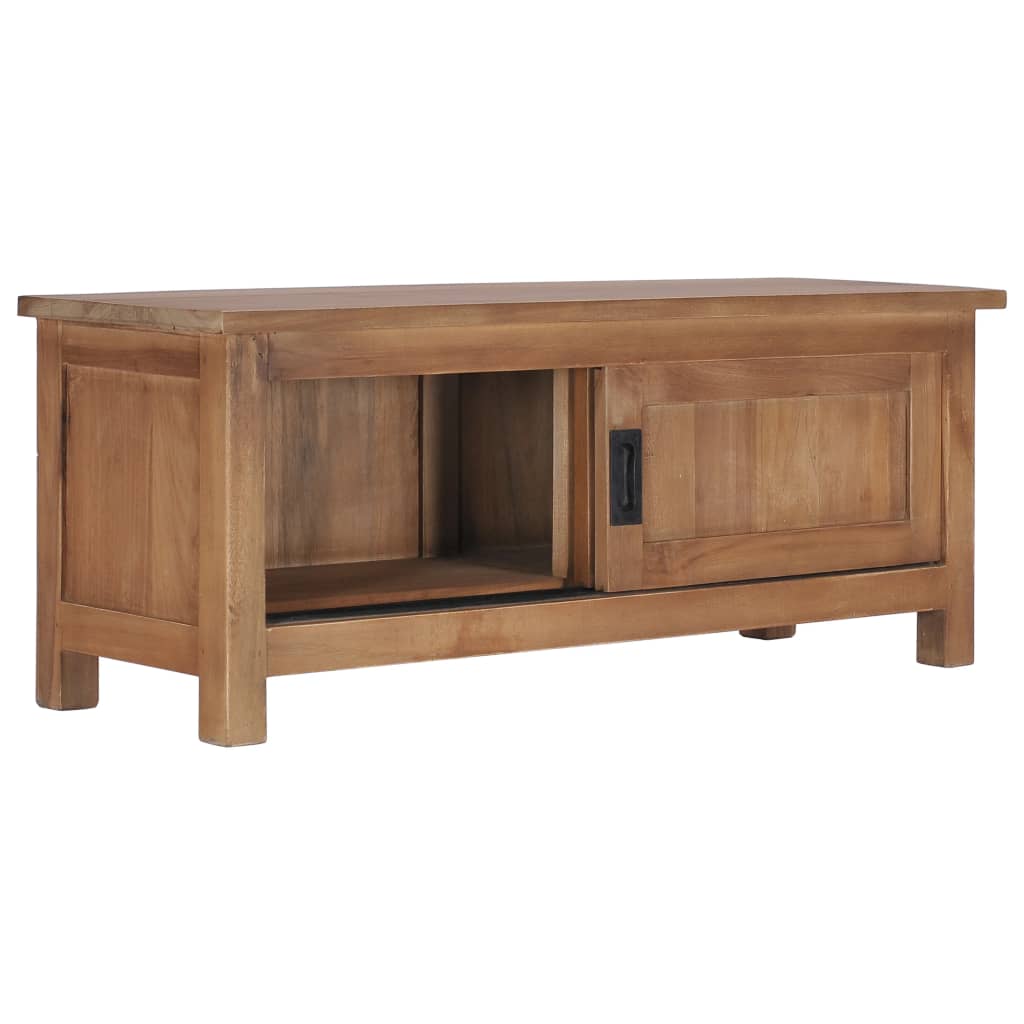vidaXL TV-Schrank 90×30×35 cm Massivholz Teak