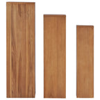 vidaXL 3-tlg. Pflanzenständer-Set Massivholz Teak