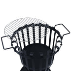 vidaXL Garten-Feuerkorb mit Grillrost Stahl 47,5 cm
