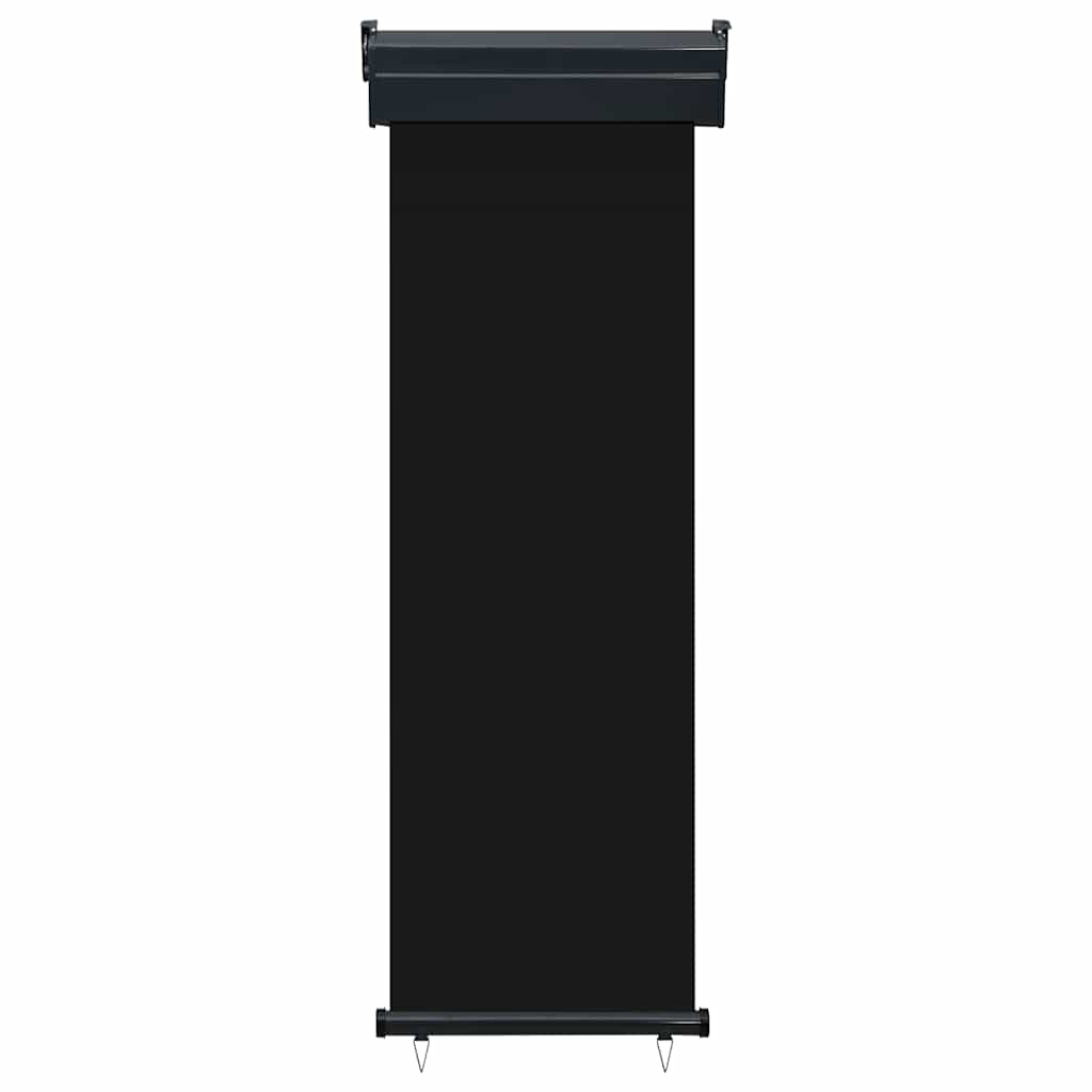 vidaXL Balkon-Seitenmarkise 65x250 cm Schwarz
