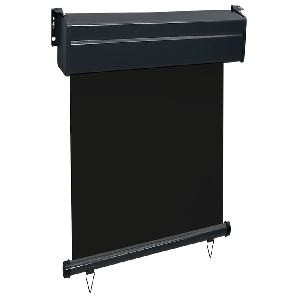 vidaXL Balkon-Seitenmarkise 65x250 cm Schwarz