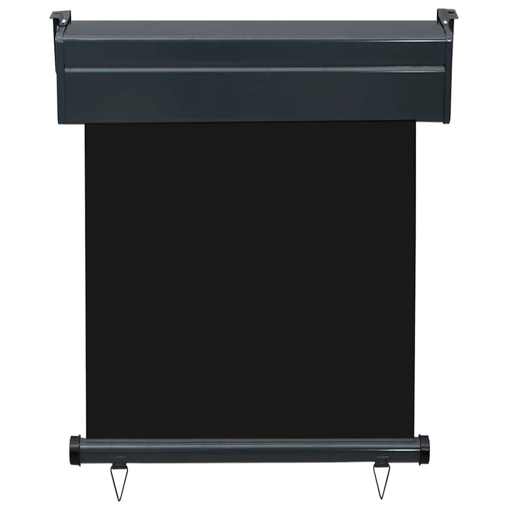 vidaXL Balkon-Seitenmarkise 65x250 cm Schwarz