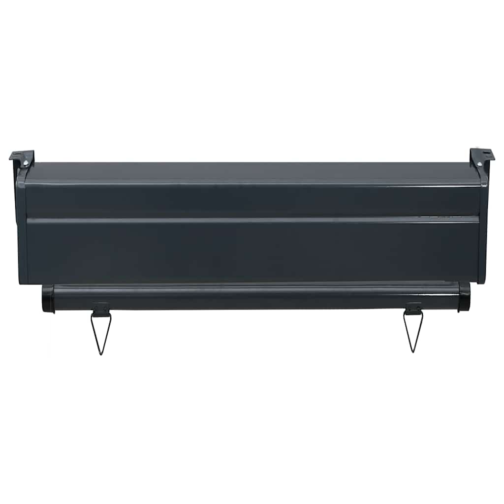 vidaXL Balkon-Seitenmarkise 65x250 cm Schwarz