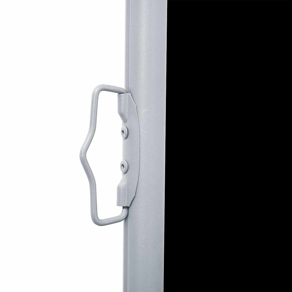 vidaXL Ausziehbare Seitenmarkise Doppelt 170 x 600 cm Schwarz