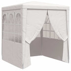 vidaXL Profi-Partyzelt mit Seitenwänden 2×2m Weiß 90 g/m²