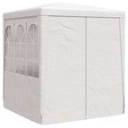 vidaXL Profi-Partyzelt mit Seitenwänden 2×2m Weiß 90 g/m²
