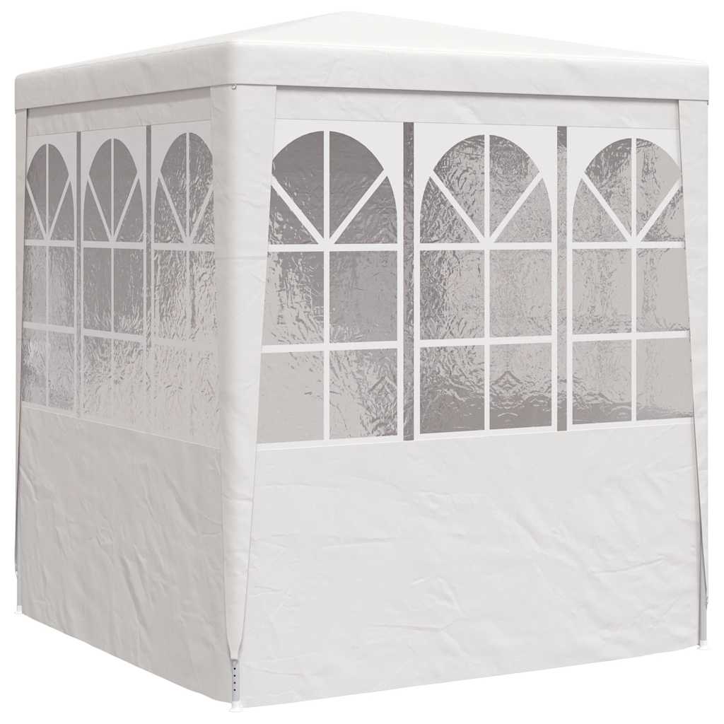vidaXL Profi-Partyzelt mit Seitenwänden 2×2m Weiß 90 g/m²