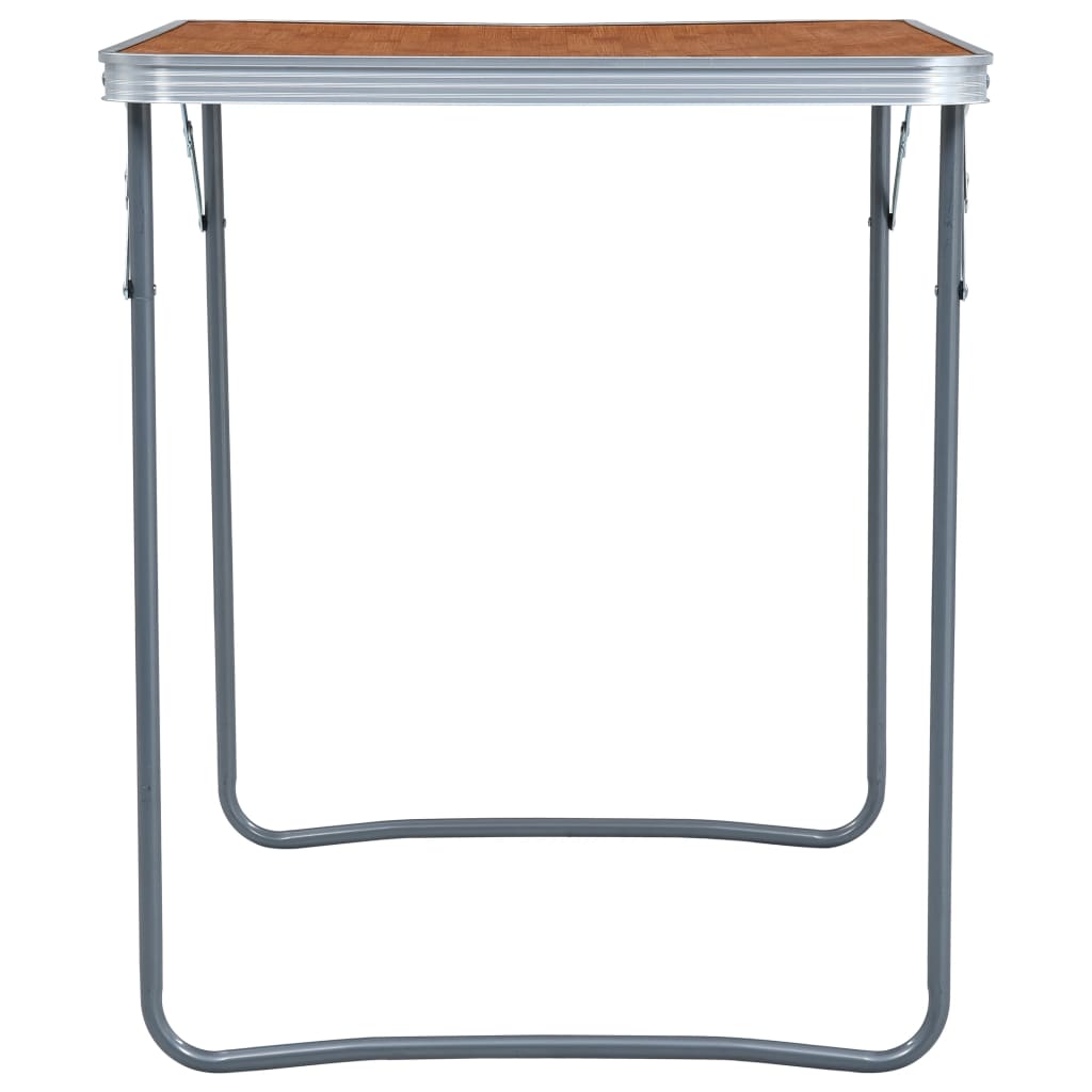 vidaXL Klappbarer Campingtisch mit Metallrahmen 80 x 60 cm