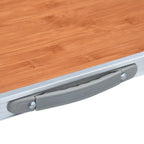 vidaXL Klappbarer Campingtisch mit Metallrahmen 80 x 60 cm