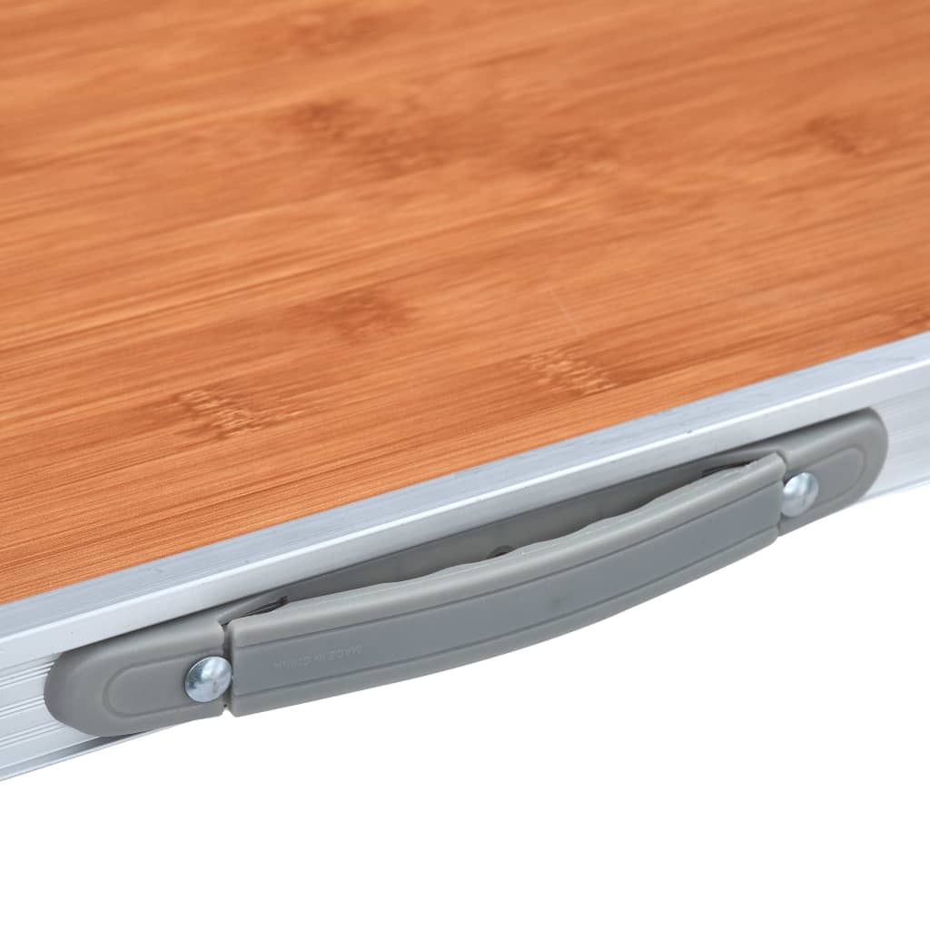vidaXL Klappbarer Campingtisch mit Metallrahmen 80 x 60 cm