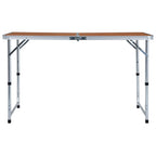 vidaXL Klappbarer Campingtisch Aluminium 120 x 60 cm