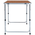 vidaXL Klappbarer Campingtisch Aluminium 120 x 60 cm