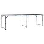vidaXL Klappbarer Bier-Pong-Tisch 240 cm Schwarz