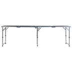 vidaXL Klappbarer Bier-Pong-Tisch 240 cm Schwarz