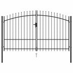 vidaXL Zauntor Woerden Doppeltür mit Dornenaufsatz 299,5 x 224,5 cm