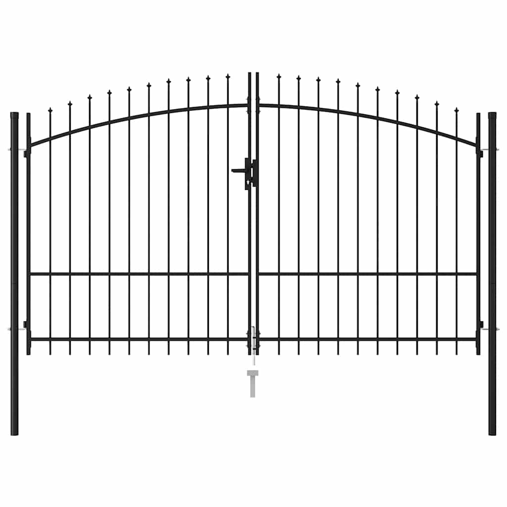 vidaXL Zauntor Woerden Doppeltür mit Dornenaufsatz 299,5 x 224,5 cm