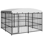 vidaXL Outdoor-Hundezwinger mit Überdachung 300x300x210 cm
