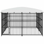 vidaXL Outdoor-Hundezwinger mit Überdachung 300x300x210 cm