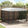 vidaXL Outdoor-Hundezwinger mit Überdachung 300x300x210 cm