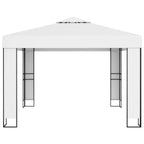 vidaXL Pavillon mit Doppeldach 3 x 3 m Weiß