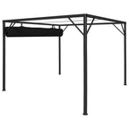 vidaXL Gartenpavillon mit ausziehbarem Dach 3×3 m Anthrazit