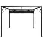 vidaXL Gartenpavillon mit ausziehbarem Dach 3×3 m Anthrazit
