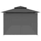 vidaXL Pavillon mit Vorhängen 600x298x270 cm Anthrazit
