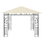 vidaXL Pavillon mit Moskitonetz 3x3x2,73 m Creme 180 g/m²