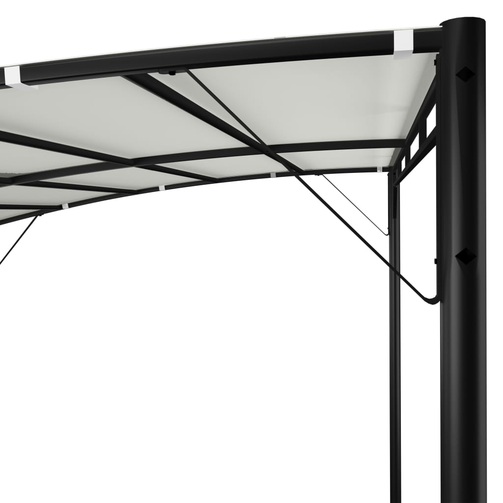 vidaXL Garten-Sonnenschutz 3x3x2,55 m Cremeweiß