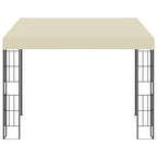 vidaXL Wand-Pavillon 3x3 m Creme Stoff