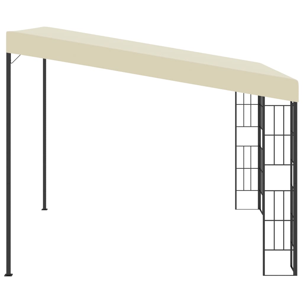 vidaXL Wand-Pavillon 3x3 m Creme Stoff