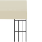vidaXL Wand-Pavillon 3x3 m Creme Stoff
