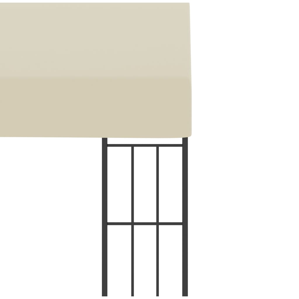 vidaXL Wand-Pavillon 3x3 m Creme Stoff