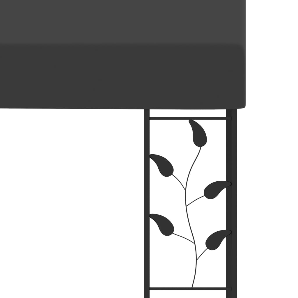 vidaXL Wand-Pavillon 6x3x,5 m Anthrazit