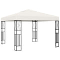 vidaXL Pavillon Stoff Cremeweiß